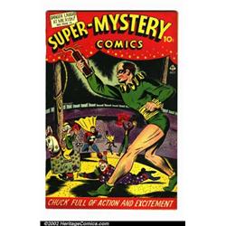 Super-Mystery Comics vol. 4, #4 (Ace, 1944) VF 8.0 White pages. This one is a real gem! Ernie Ger...
