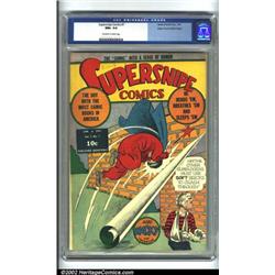 Supersnipe Comics #7 Mile High pedigree (Street and Smith, 1943) CGC NM+ 9.6 Off-white to white p...