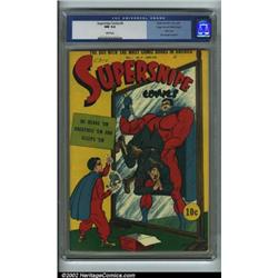 Supersnipe Comics #9 Mile High pedigree (Street and Smith, 1943) CGC NM 9.4 White pages. Awesome...
