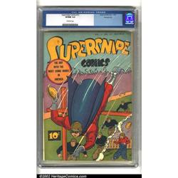 Supersnipe Comics #12 Pennsylvania pedigree (Street and Smith, 1943) CGC VF/NM 9.0 Off-white page...