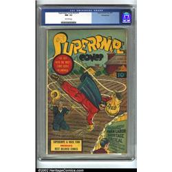 Supersnipe Comics vol. 2 #10 Pennsylvania pedigree (Street and Smith, 1945) CGC NM- 9.2 Off-white...