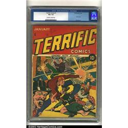 Terrific Comics #1 (Continental Magazines, 1944) CGC VG+ 4.5 Off-white to white pages. Books by C...