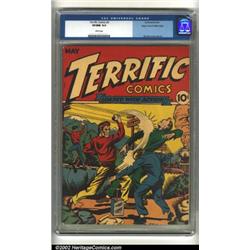 Terrific Comics #3 Mile High pedigree (Continental Magazines, 1944) CGC VF/NM 9.0 White pages. On...