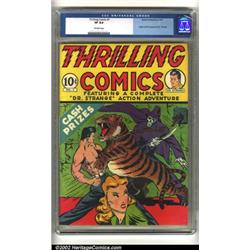 Thrilling Comics #1 (Better Publications, 1940) CGC VF 8.0 Off-white pages. This Better/Nedor/Sta...
