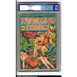 Thrilling Comics #53 Big Apple pedigree (Better Publications, 1946) CGC NM 9.4 White pages. A Nea...