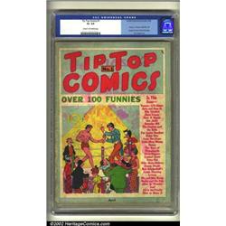 Tip Top Comics #1 (United Features Syndicate, 1936) CGC GD+ Cream to off-white pages. Tarzan squa...