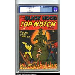 Top-Notch Comics #15 (MLJ, 1941) CGC VF+ 8.5 White pages. The Black Hood was attaining enough sta...