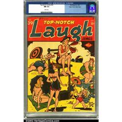 Top-Notch Comics #39 Mile High pedigree (MLJ, 1943) CGC NM 9.4 White pages. A beautiful example o...