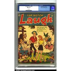 Top-Notch Comics #40 Mile High pedigree (MLJ, 1943) CGC NM+ 9.6 White pages. After Archie's massi...