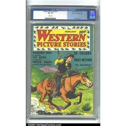 Western Picture Stories #1 Mile High pedigree (Comics Magazine, 1937) CGC VF+ 8.5 White pages. Wh...