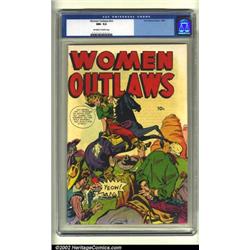 Women Outlaws #nn (Fox, 1949) CGC NM- 9.2 Off-white to white pages. This fantastic western themed...