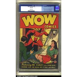Wow Comics #1 (Fawcett, 1940) CGC GD+ 2.5 Off-white pages. Here is a fantastic bondage cover on a...