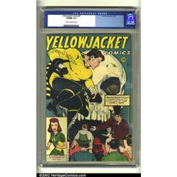 Yellow Jacket Comics #7 (Farrell, 1946) CGC VF/NM 9.0 Cream to off-white pages. The primary disti...