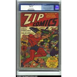 Zip Comics #1 (MLJ, 1940) CGC FN+ 6.5 Cream to off-white pages. Here is the premiere issue of a g...