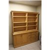 Image 1 : MAPLE 5 DOOR CREDENZA WITH HUTCH
