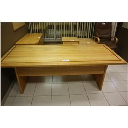 OAK 7' BOARDROOM TABLE