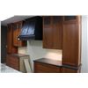 Image 1 : CHERRY 20 DOOR GRANITE-TOP KITCHEN DISPLAY WITH BLACK FUME HOOD COVER