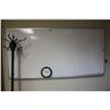 Image 1 : METAL COAT RACK, LARGE WHITEBOARD AND CLOCK