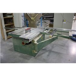MACCHINE CASADEI SLIDING BED TABLE SAW WITH CABINET OF BLADES AND TABLE EXTENTIONS