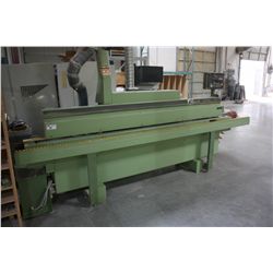 BRANDT KD-68 EDGE BANDER AND CABINET WITH CONTENTS
