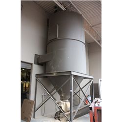 FLEXILINE GROVE GEAR MODEL# TM01262-2 LARGE SCALE DUST COLLECTION SYSTEM WITH HOPPER AND DUCTING