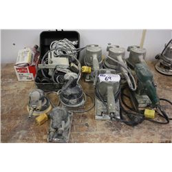 LOT OF ASSORTED DISC AND PALM SANDERS