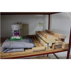 LOT OF WOODEN MALLETS AND WOOD