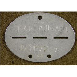 RAD/REICHS ARBEIT DIENST-WORKERS DOG TAG FULL ORIG