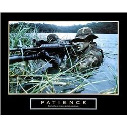 Patience Military Man U.S. Soldier Poster Print