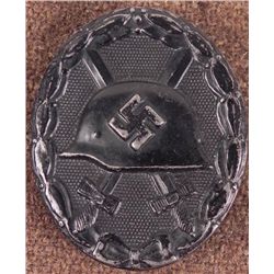 GENUINE WWII NAZI BLACK WOUND BADGE L/53- ORIG NICE