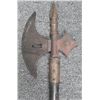 Image 2 : VINTAGE SWISS BATTLE AXE-IRON BLADES-WOOD HANDLE-30"