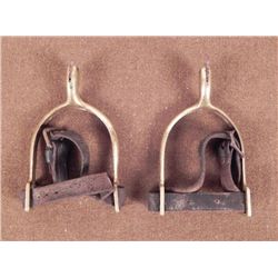 PAIR WWI CAVALRY BRASS SPURS-MARKED 1903 R.I.A.