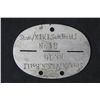 Image 1 : NAZI WEHRMACHT ORIG DOGTAG-ARTILLERY UNIT 14 BA I-No 18