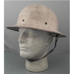 WWII US CIVIL DEFENSE HELMET-MARKED 1943 & SIGNATURES