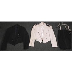 2 U.S. AIR FORCE MAJOR VINTAGE DRESS-MESS UNIFORMS -TUX