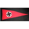 Image 4 : VERY RARE NAZI TRIANGULAR ELONGATED BANNER 30X76"-ORIG