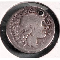 Fabius Labio Roman Ancient Silver Coin 124 BC