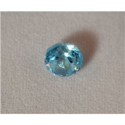 *Dark Aquamarine Gemstone  1.10ct  Round Cut 6mm  Very Nice*