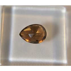 Beautiful Smoky Topaz Gemstone 1.65ct  Pear/Diamond Cut  9 x 7mm