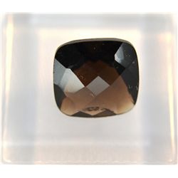 Beautiful Smoky Topaz Gemstone 4.00ct Square/Diamond Cut  10mm