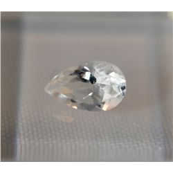 Light Aquamarine  1.20ct  Pear Cut  8 x 4mm  Very Nice Gem!