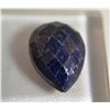 **Beautiful Blue Sapphire Gemstone  6.65ct  Pear/ Cabochon/ Diamond Cut  14 x 10mm**
