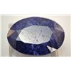 **Big Beautiful Blue Sapphire Gemstone  27.75ct  Oval/ Cabochon/ Diamond Cut  25 x 18mm**