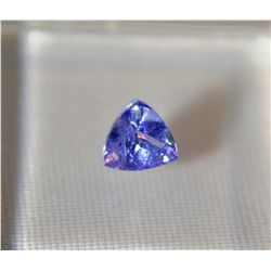 *Rare Tanzanite Gemstone  Only Found in Tanzania, Africa  .45ct  Trillion Cut  5mm*