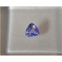 *Rare Tanzanite Gemstone  Only Found in Tanzania, Africa  .20ct  Trillion Cut  4mm*