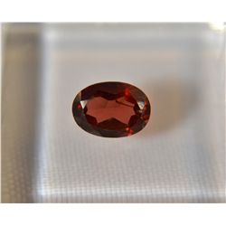 Beautiful Garnet Gemstone   .90ct  Oval Cut  7 x 4mm
