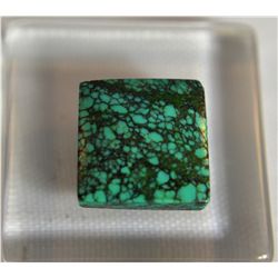 Nice Square Cut Turquoise 4.65ct  10mm