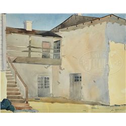 JAMES FITZGERALD (American, 1899-1971) "STAIRS TO HOUSE"