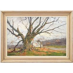 PAUL STRISIK (American, 1918-1998) LATE FALL LANDSCAPE