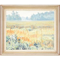 STUART ROSS (American, Late 20th Century) "NEQUASSET MARSHES, WOOLWICH, MAINE"